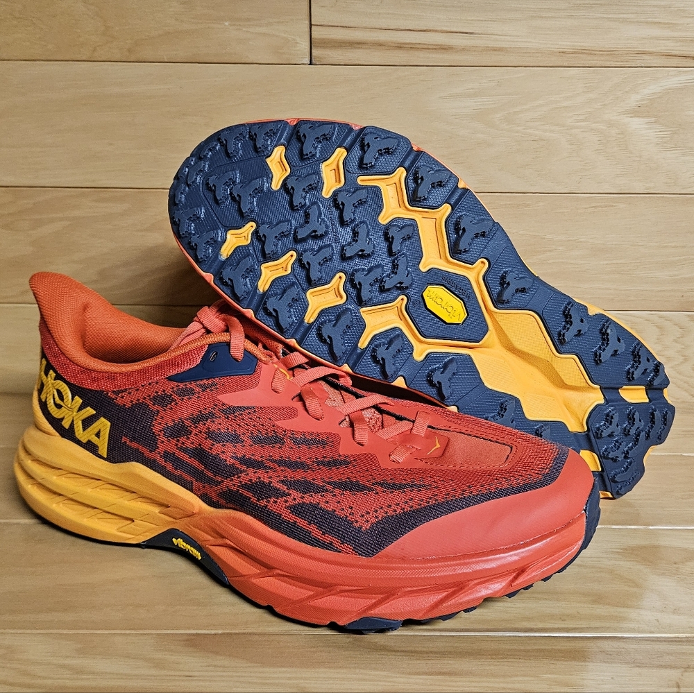 Hoka One One Speedgoat 5 Wide 2E Mens Running Shoes Sneaker 1123159 - Picture 3 of 11